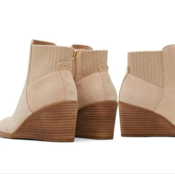 TOMS Natural Suede Bootie - Picture 4 of 11